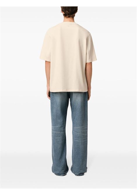 t-shirt adc patch unisex crema AMI PARIS | HTS055.726136
